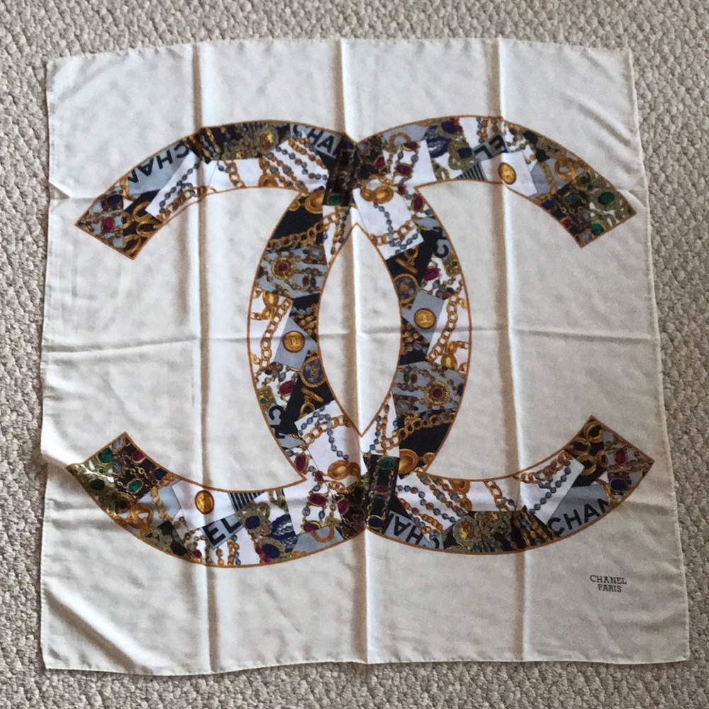 Chanel silk scarf